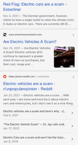ev scams